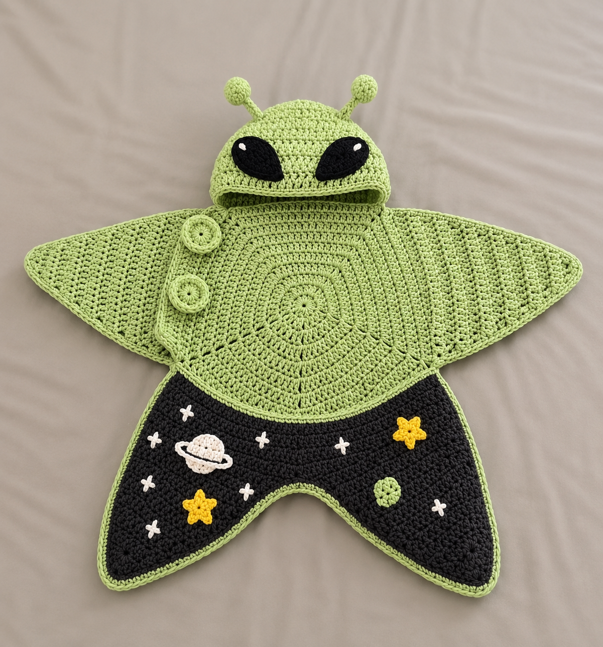 Halloween Crochet Baby Onesie