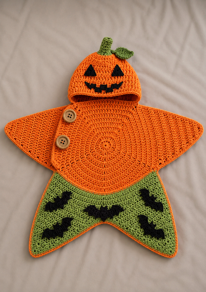 Halloween Crochet Baby Onesie